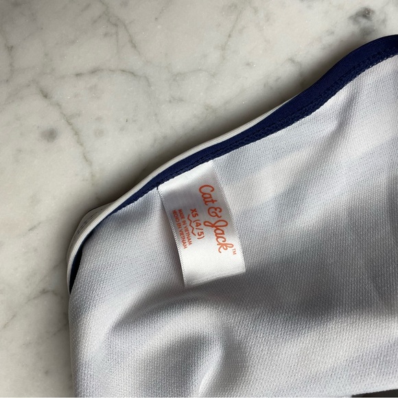 Cat & Jack 4th of July Stars & Stripes Two-Piece Bikini Bathing Suit Swimsuit - Picture 8 of 12